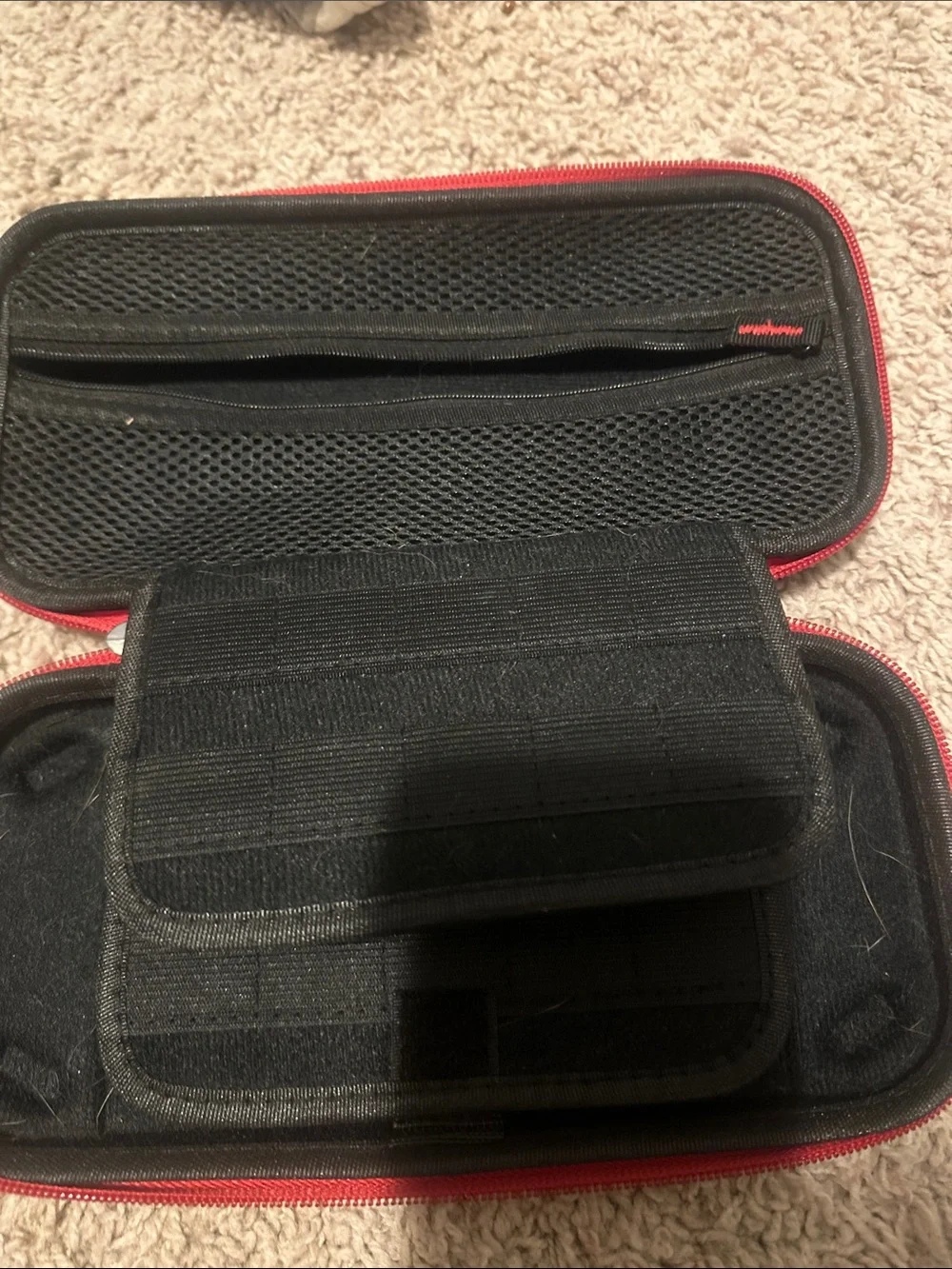 Compact Black and Red Protective Carry Case